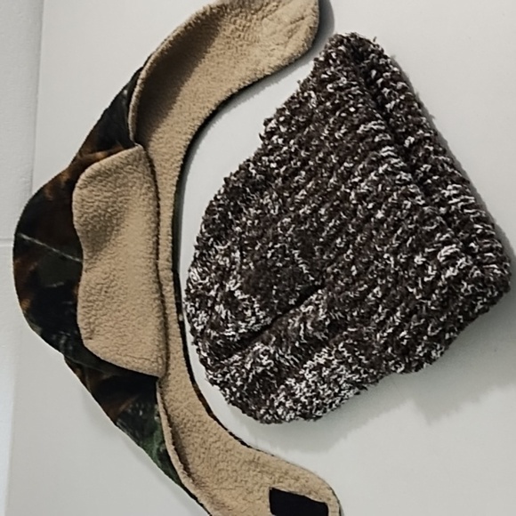 Hat Bundle Elmer Fudd Sherpa Camo + Brown White Kint - Picture 7 of 8